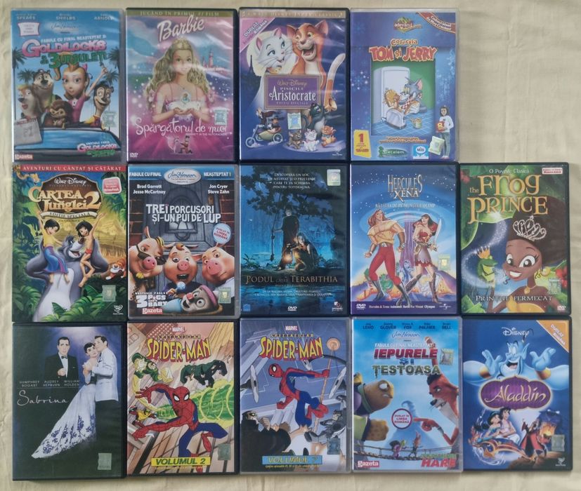 Lot 14 Dvd-uri cu desene animate
