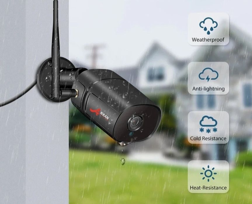 Cameră IP Anran WiFi Supraveghere 1080p AR-W602 DC12V Obiectiv 3.5mm