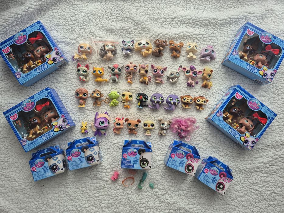 42  Figurine Littlest Pet Shop Tabby Cat Lps Hasbro
