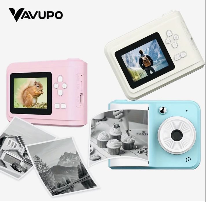 ПРОМО! Нов Детски фотоапарат с принтер за моментален печат(принтер)