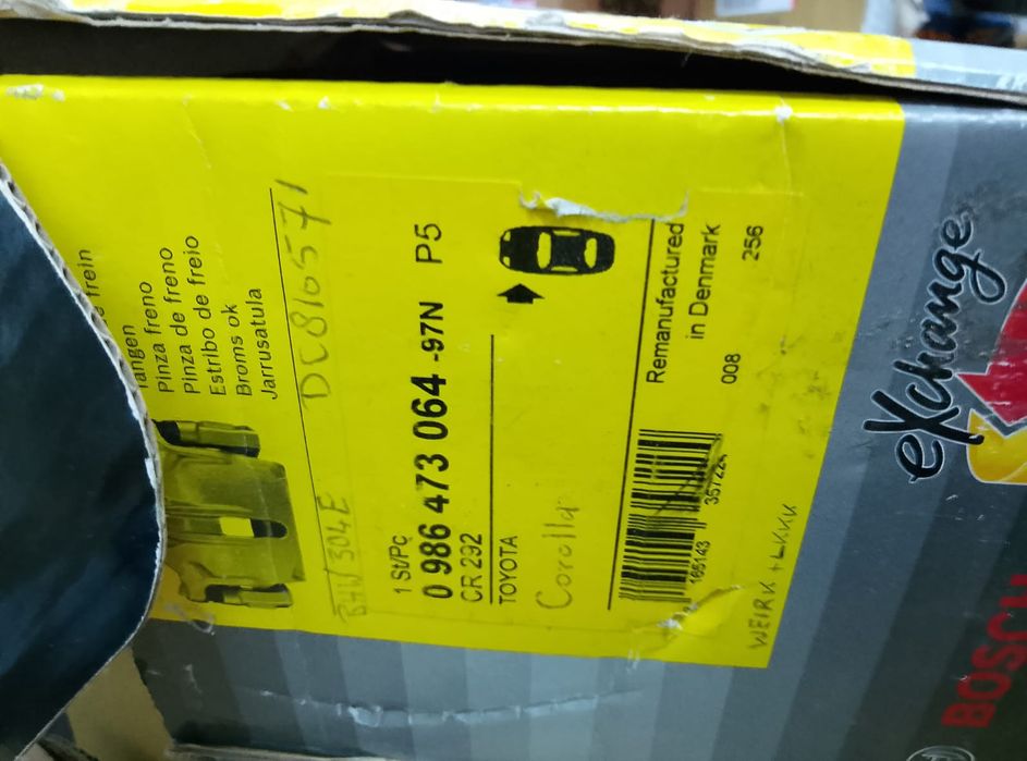 Etrier frana fata toyota corolla 1992 2002 nou 200lei