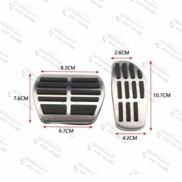 Set pedale inox Renault Clio,Captur,Arkana,Kadjar,Koleos,Dacia Duster