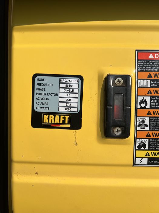 Генератор бензиновый 6квт