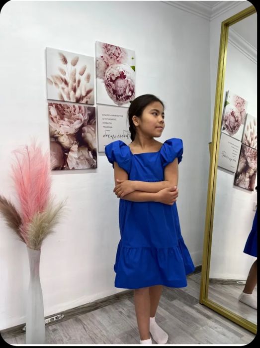 Продам синее платье