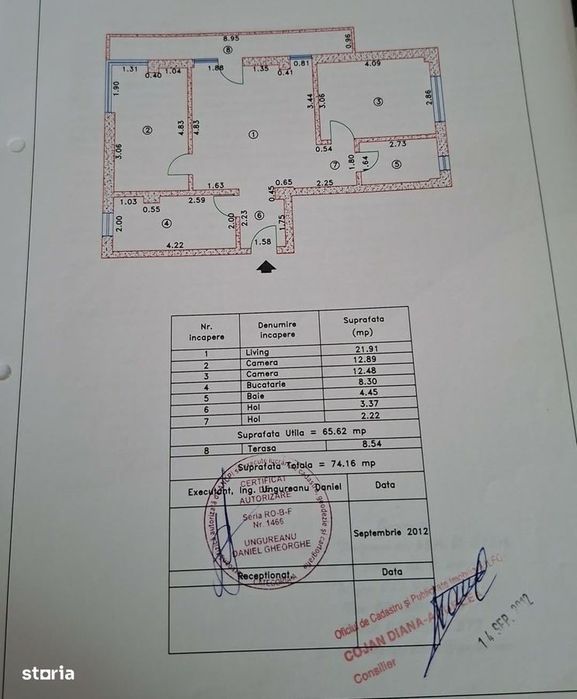 3 camere | 65,62 mp utili | COMISION 0 | Loc de parcare inclus