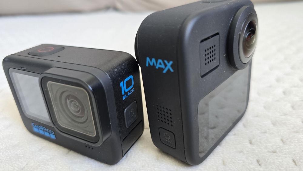 GoPro Hero 10 + GoPro MAX 360° - 2025, impecabile, ca și  noi