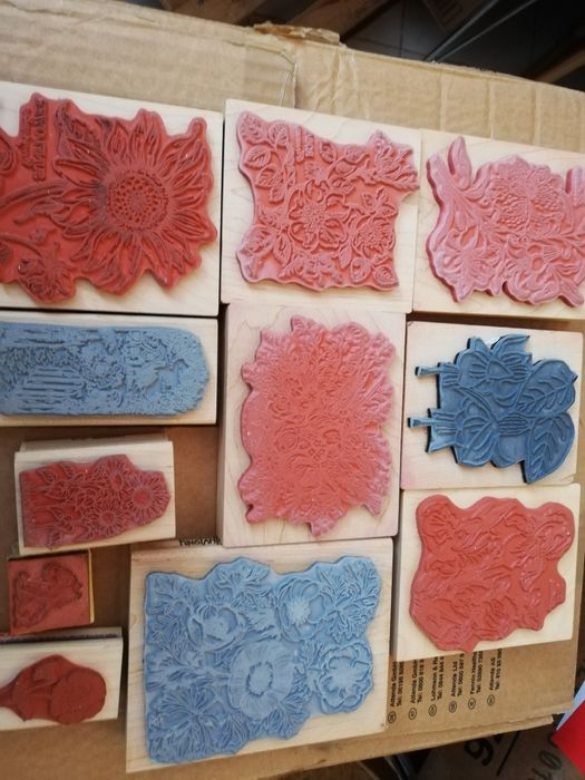 Ștampilă cauciuc, placă de textură, Crafts