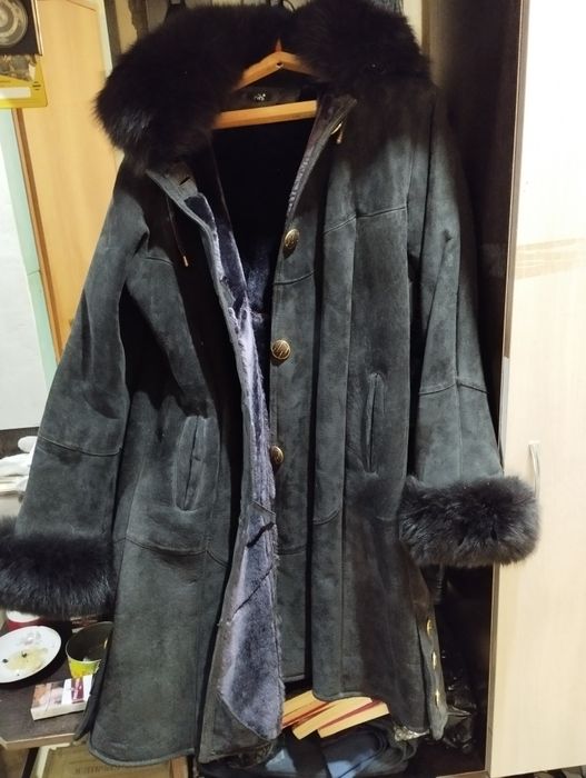 Женская дублёнка искусственная