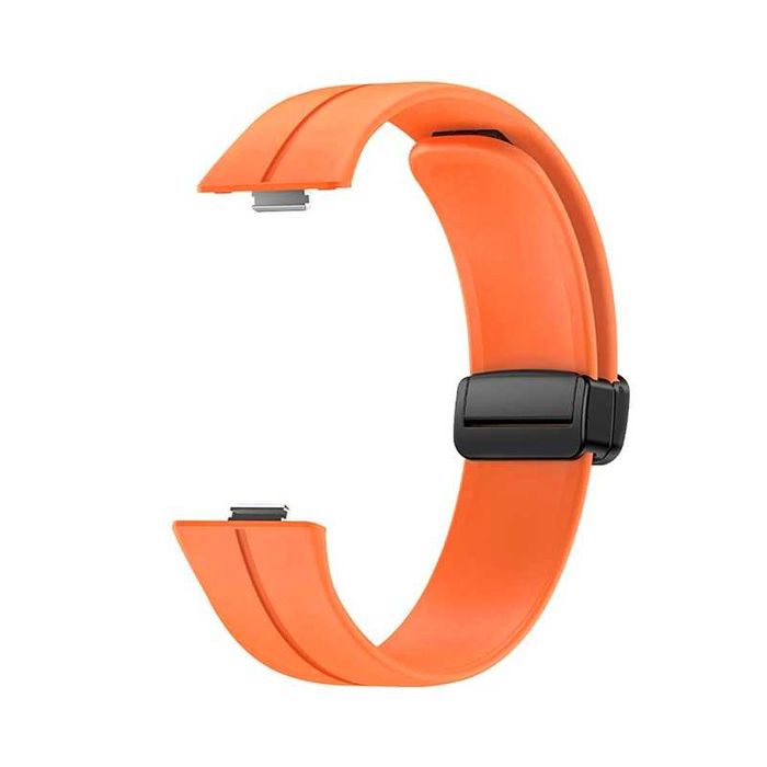 Каишка Silicone Magnet Black Buckle за Huawei Fit 3, Fit 4, Fit 4 Pro