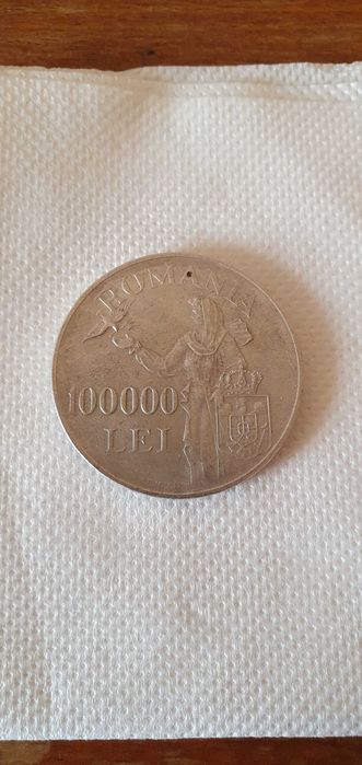 Moneda 100000 lei argint