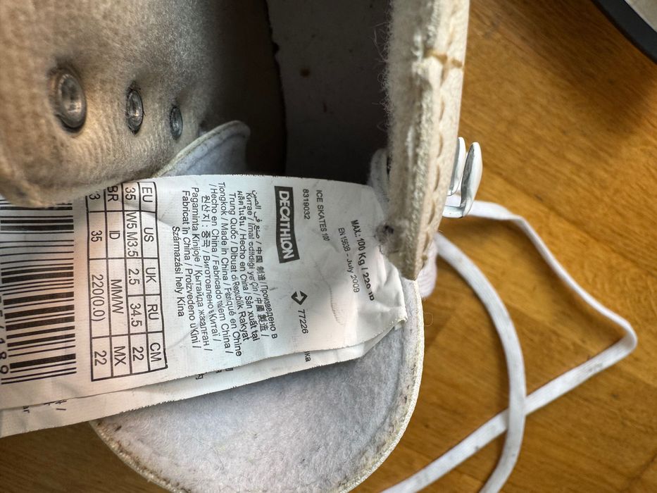 Кънки за лед oxelo , размер 35/36 от Decathlon UK