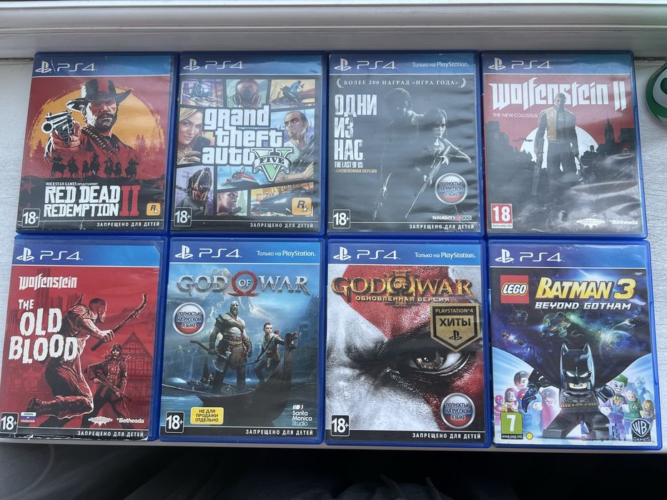 Sony Playstation 4 5 игры PS