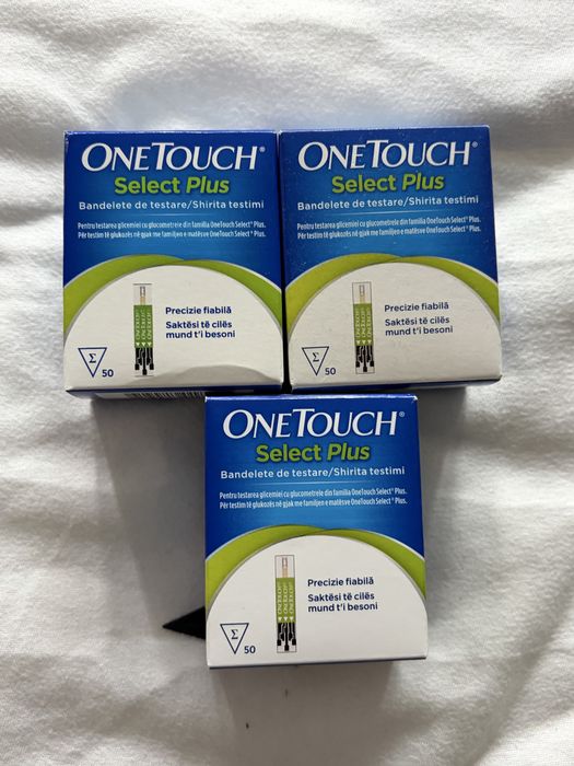 Vand 3 cutii teste glicemie One Touch Select