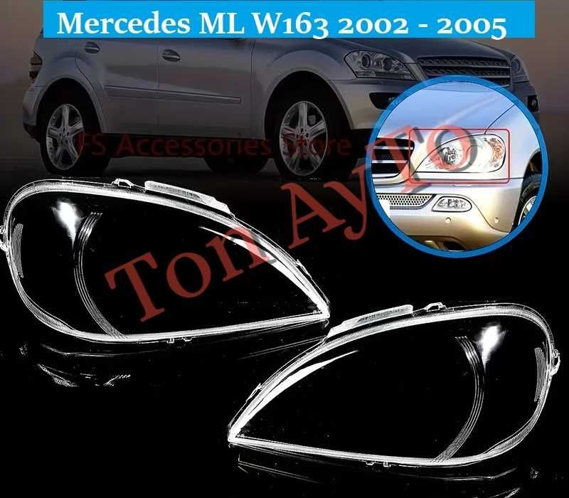 Капаци Фарове Мерцедес ML W163 Mercedes 2002 - 2005 Стъкла Фарове Капаци