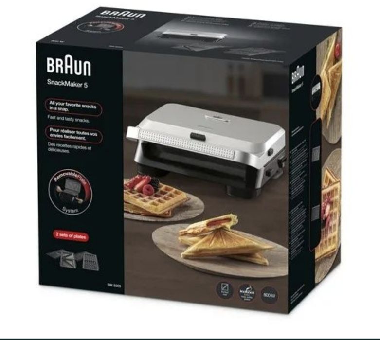 Вафельница- сендвичница. Braun.