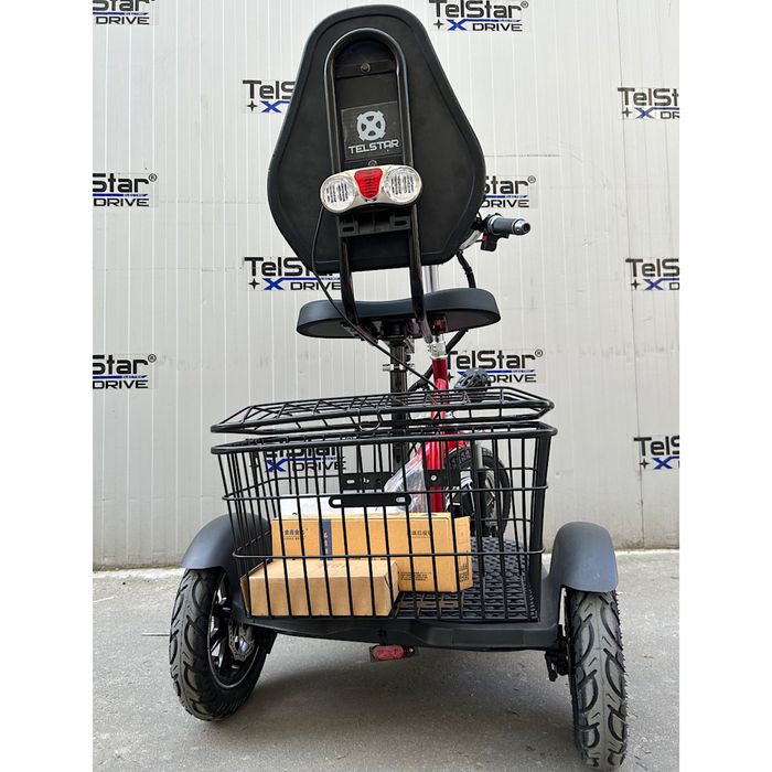 Електрическа триколка с равна платформа и облегалка TS 200.3 48V 500W