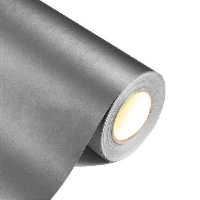 Фолио Automat, Тъмно Сиво, Драскан Алуминий, 1.52м
