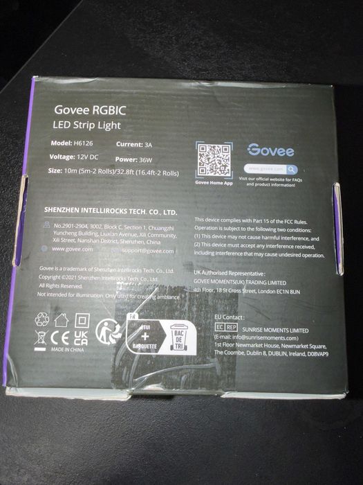 Govee  RGBIC banda  led smart  bluetooth
