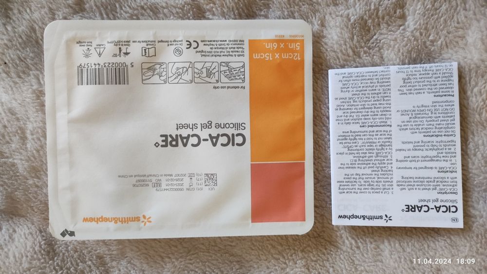 Plasture siliconic Cica-Care 12x15 cm