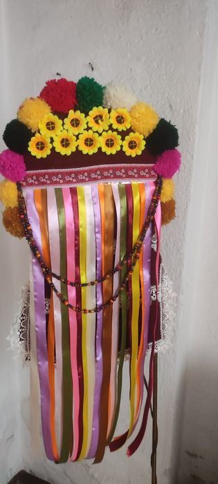 Кукерска маска, гугла, уникат, арт, ръчна бродерия