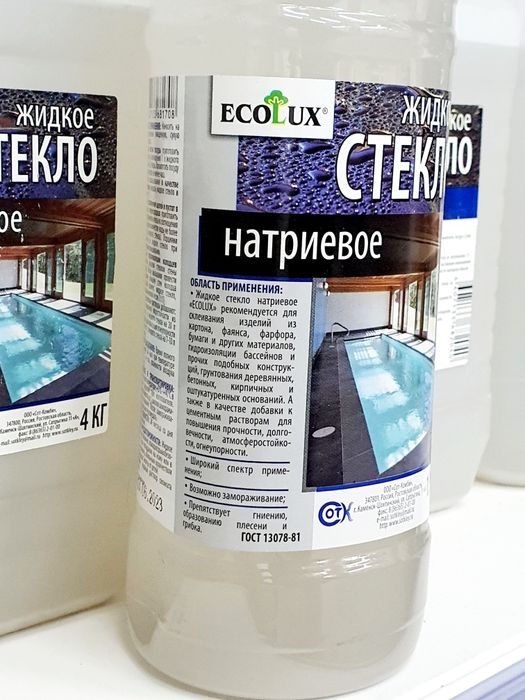 Жидкое стекло Эколюкс Ecolux