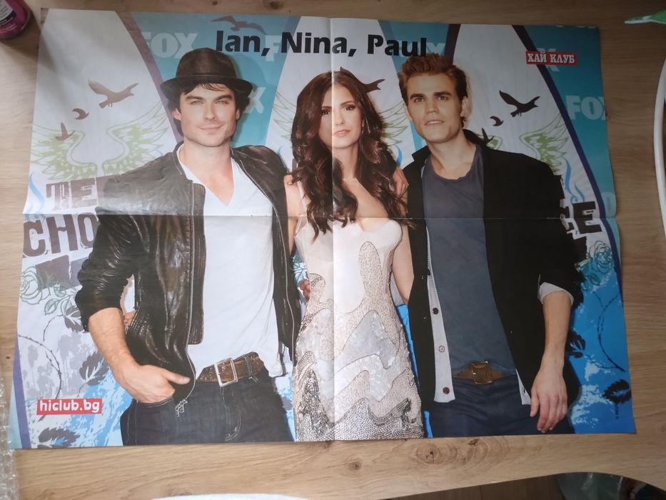 дневниците на вампира плакат голям