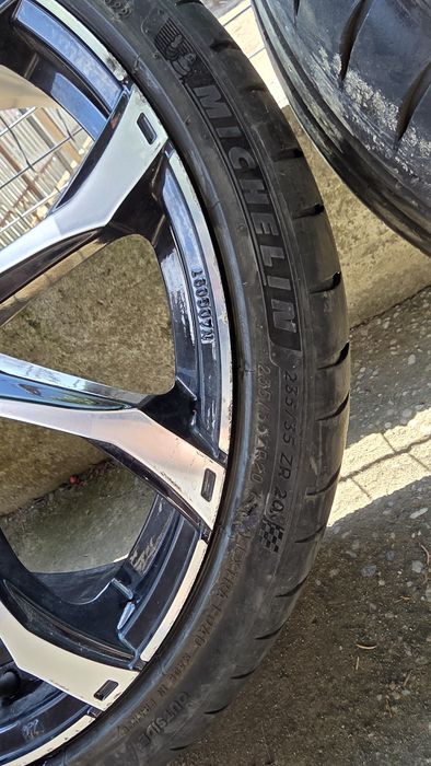 Set 5 jante aliaj 20 inch + 4 anvelope Michelin Pilot Sport 4S 235/35 ZR20