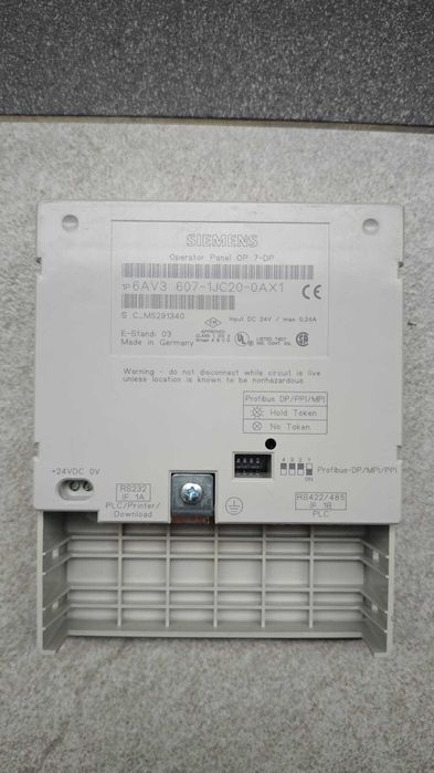 HMI Siemens OP7/DP COD 6AV3607-1JC20-0AX1