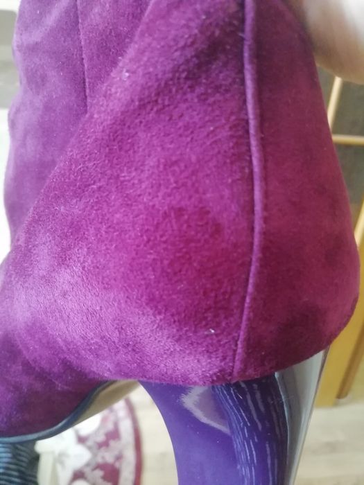 Сапоги из натуральной замши. Торг