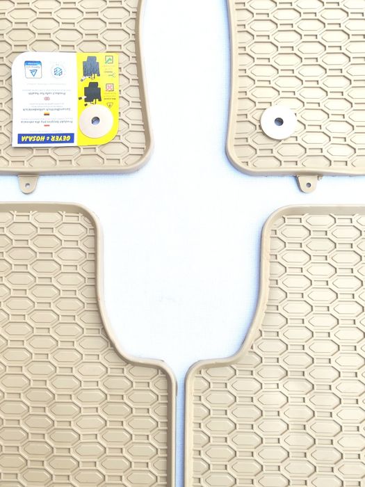 Covorașe cauciuc bej/crem Passat B8/Octavia 3/Audi A3 8V