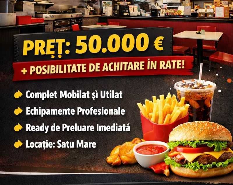 De vânzare afacere la cheie –Quick Service Restaurant | Satu Mare