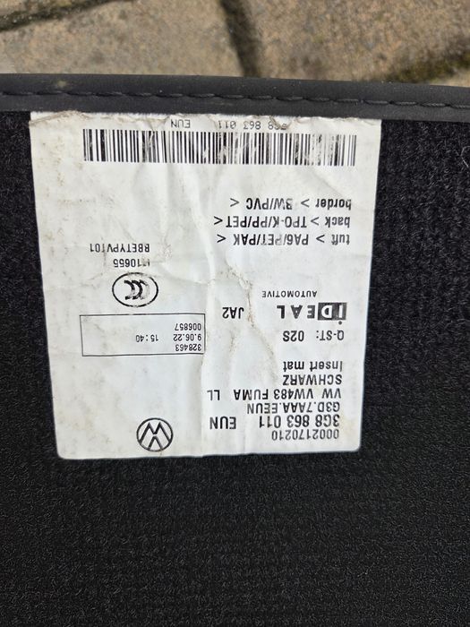 Set Covorase Mocheta VW Arteon / Passat b8/b8.5 / Skoda Superb 3 / OEM