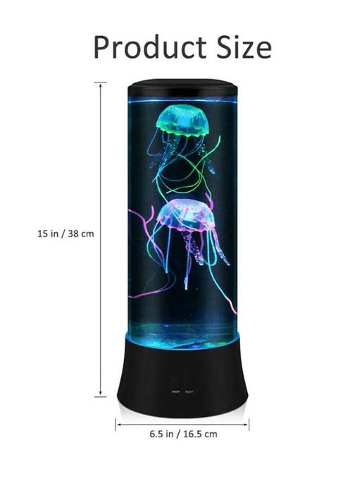 Lampă POYO Jellyfish, lampă lava LED de 38 cm