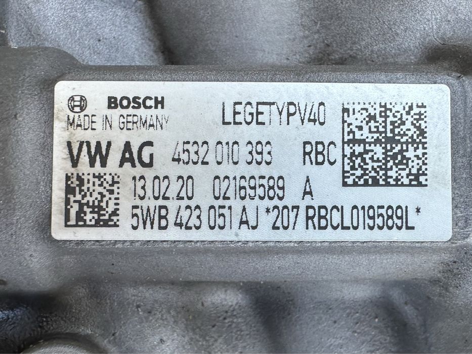 Caseta directie VW Golf 8 / Seat leon / Audi A3 : 5WB423051AJ