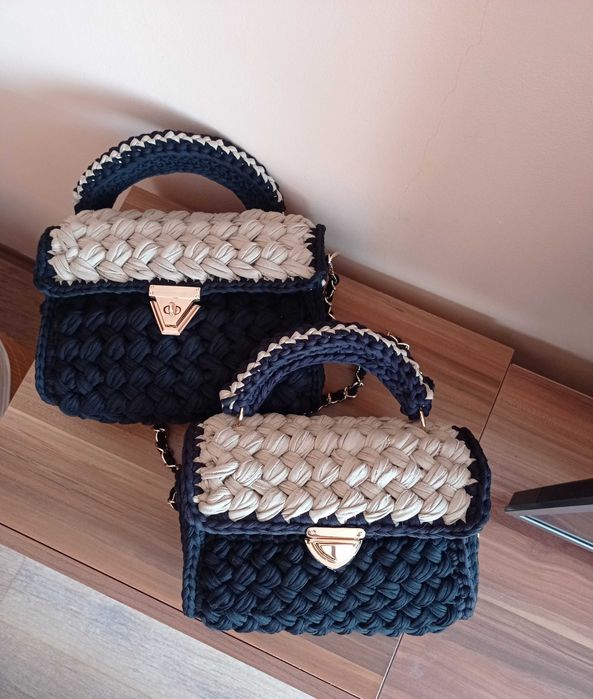 Дамски чанти ръчно плетени