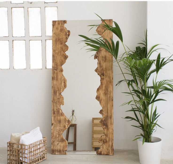 Огледало Рустик стил огледало за коридор,баня,стена Уникат