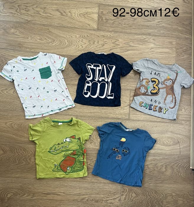 Нови и употребявани тениски, панталони, блузки 92 и 98