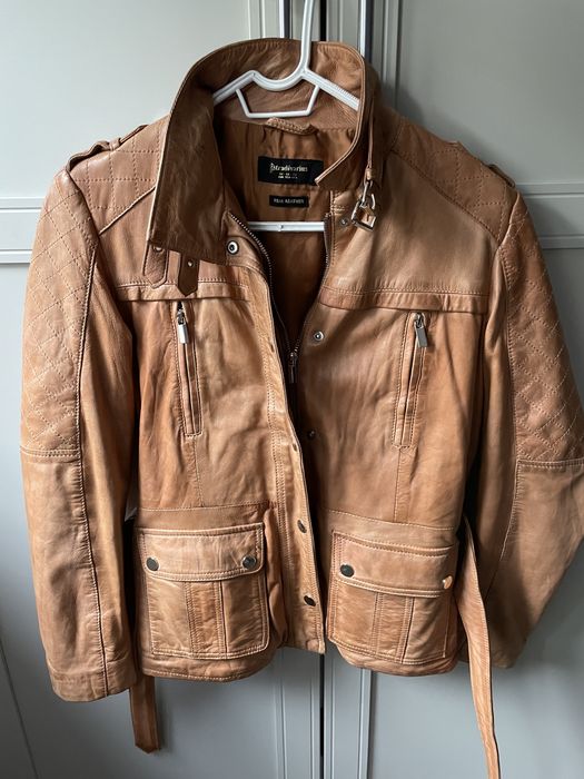 Geaca piele naturala Stradivarius mas M