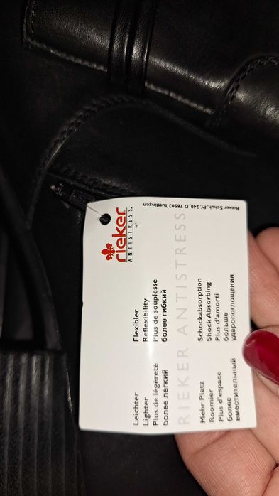 Дамски кожени боти Rieker