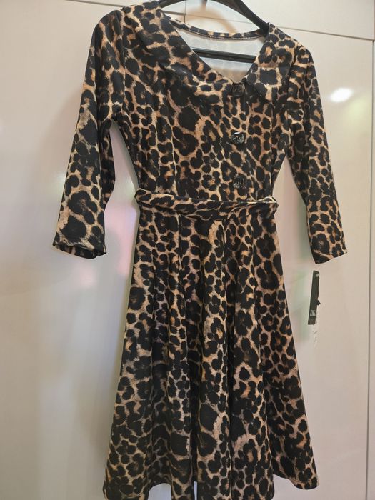 Рокля  с леопардов принт Нова размер с/м