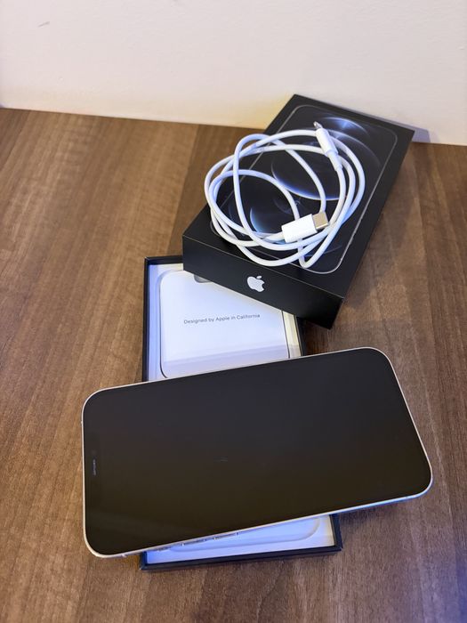 Iphone 12 pro max, alb, 128 gb.