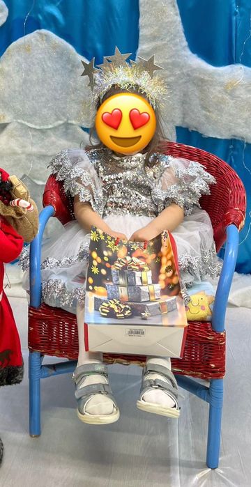 Платье снежинка