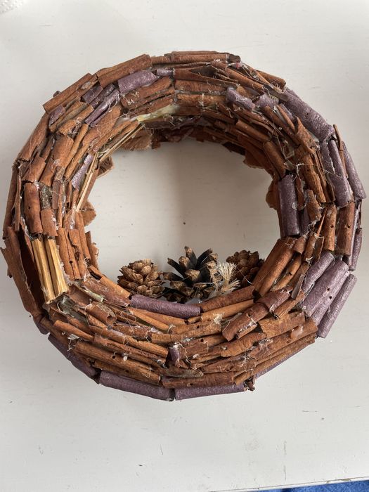 Коледна, зимна декорация, лампички, хартия