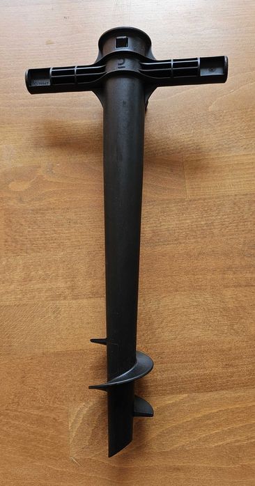 Поставка за плажен чадър, черна