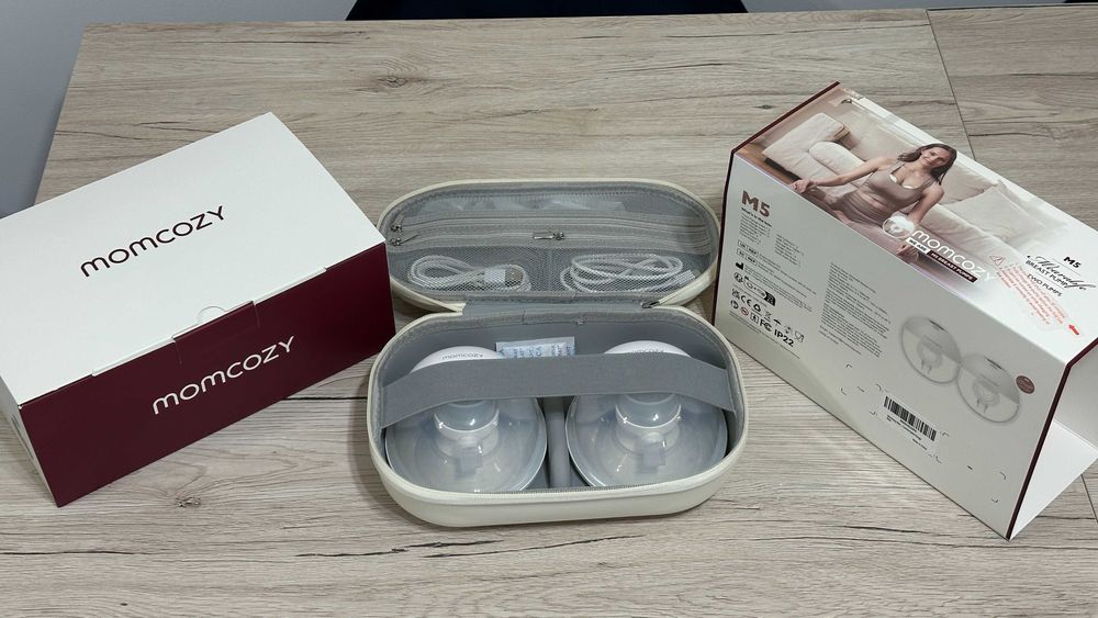 Pompa Dubla de san Portabila MOMCOZY M5 FARA DURERE, garantie 2 ani