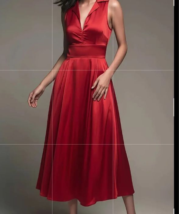 Rochie dama noua rosie ,eleganta