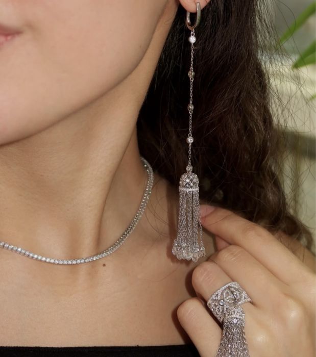 Серьги кисточки