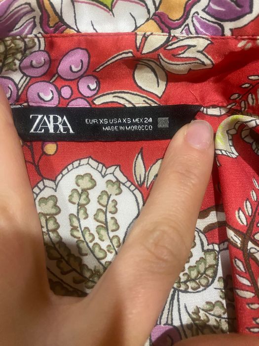 Zara сатен сатенена риза
