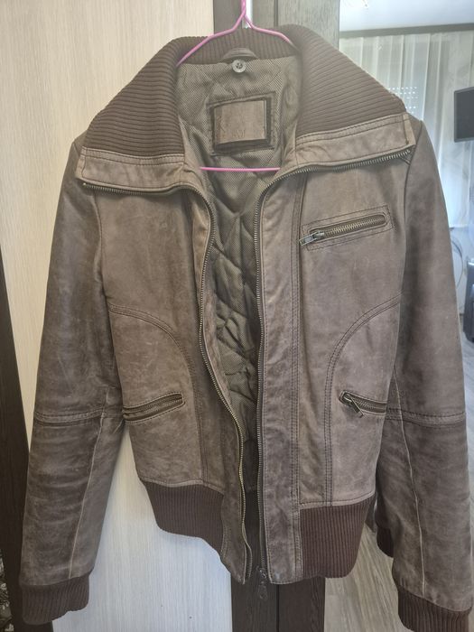 Яке от естествена кожа