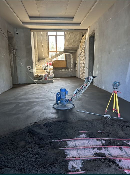 Сухой стяжка styajka yarim quruq